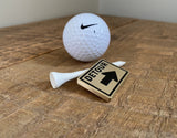 Brass "Detour Sign" Golf Ball Marker